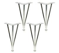 LIPJIA Table Leg 4 Pcs Furniture Legs Adjustable, Table Legs Metal Outdoor, Coffee Table, Sofa, Dining Table and Cabinet Desk Legs, Replaceable Diy Furniture Feet,Silver-40cm/15.7in