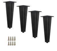 LIPJIA Table Leg Thicken Furniture Legs,Adjustable Table Legs,Non-Slip Sofa Legs,Bathroom/Table/Closet,Simple Style,Black/Gold.,Black,25cm