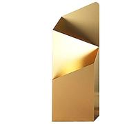LIPJIA Umbrella Stand, Modern Creative Umbrella Stand，Metal Two-Layer Apartment/Corridor Rectangular Rectangular Modern and Simple,Gold