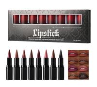 Lipliner Pencil Set - 8-Color Lipliner Pencil | Lip Liner And Lipstick | High-Pigmented Makeup | Multi-Use Plumping Lip Cosmetics For Women