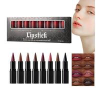 Lipliners Pencil, 8 Colors Gradient Lipstick, Smudge-Proof Makeup Set, Multi-Use High-Pigmented Plumping Lips Cosmetics, for Women, Long Lasting Lip Enhancement