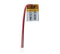 LiPo Battery 3.7 V 80 mAh 401520 with JST Cable - Rechargeable Lithium Polymer Battery for Bluetooth Speakers, DIY Projects and Electronic Devices