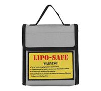 Lipo Battery Safety Bag Fireproof Explosion Proof Battery Guard Sack Heat Resistant Storage Pouch for Drone RC Plane Batteries Grey 15.8x4x17cm