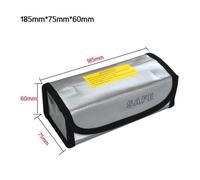 LiPo Battery Safety Bag for RC Drones, FPV, Cars & Lithium Polymer Charging - Flame-Retardant Explosion-Proof Storage Pouch, 21.5 x 15.5 x 11.5(140 * 90 * 55MM)