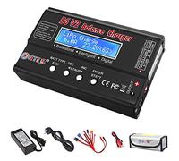LiPo Charger 1S-6S Digital Battery Balance Discharger 80W 6A for Li-ion LiFe NiCd NiMH PB Smart Battery (Black)
