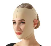 Lipo Compression Garment Post Surgical Facelift Neck And Chin Wrap Strap Size Adjustable Cutout(XXL)