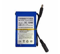 Lipo Portable Battery 4800 mAh DC 12 V 12.6 V Super Rechargeable Pack EU / US Mains Adapter for CCTV Camera Video Recorder