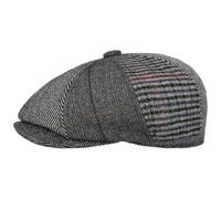 Lipodo 8 Panel Patchwork Flatcap Winter Cap Wool Blend Newsboy Cap Men Autumn Winter Grey M (57-58 cm)