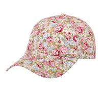 Lipodo Allover Flowers Baseball Cap Floral Cotton Adjustable Hook-and-Loop Closure Women Spring Summer Rose