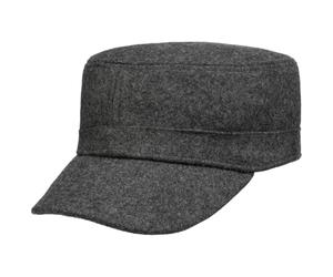 Lipodo Armycap Felt Cap Melange Look Wool Blend Adjustable Men Summer Winter