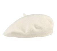 Lipodo Bay of Biscay Cotton Beret Women - Made of 100% Cotton - French hat for Spring/Summer - Artist hat Cream White