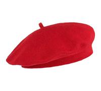 Lipodo Bay of Biscay Cotton Beret Women - Made of 100% Cotton - French hat for Spring/Summer - Artist hat red