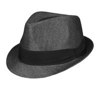 Lipodo Belfast Trilby Hat Multicolored Herringbone Plain Ribbon Men Spring Summer
