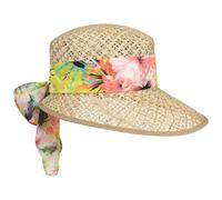 Lipodo Carina Women´s Straw Hat Women - Made in Italy Sun Cap Summer Visor with Peak Spring-Summer - One Size Nature