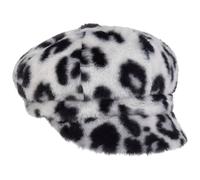 Lipodo Classic Leo Newsboy Cap Women - Peaked caps with Peak, Lining Autumn-Winter Winter - S (55-56 cm) Grey