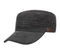 Lipodo Corduroy Army Cap Women/Men - with Peak, Closed Back Summer-Winter - One Size Anthracite