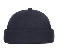 Lipodo Dockercap Knit Cap Wool Blend Fleece Lining Adjustable Men Autumn Winter Navy One Size