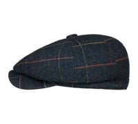 Lipodo Herringbone Check Balloon Cap Wool Blend Men Autumn Winter Navy