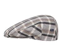 Lipodo Inglese Cotton Flat Cap Made in Italy Men Women Spring Summer Grey