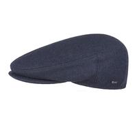 Lipodo Inglese Ladies'/Men's Classic Flat Cap - Italian-Made Newsboy Cap - Plain Color Wool Winter Cap - Fall/Winter Peaked Cap - Ivy Cap Navy 58 cm