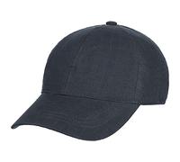 Lipodo Linen Baseball Cap Curved Visor 6 Panel Hook-and-Loop Unisex Spring Summer Navy