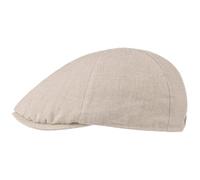Lipodo Linen Flat Cap Plain-Coloured Peak Spring Summer