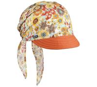 Lipodo Malvik Bandana Cap Flowered Multicolored Made in Italy Women Spring Summer Orange