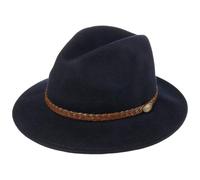 Lipodo Outdoor Traveller Felt Hat Wool Faux Leather Band Made in Italy Men Winter