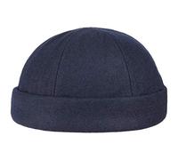 Lipodo Port Docker Cap - Winter Cap in Black, Blue, Grey, Bordeaux-Red - Sailor’s Cap One Size 54-61 cm - Hook and Loop Closure- Fits Closely to Your Head - Men’s Cap Autumn/Winter Navy One Size