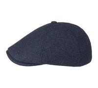 Lipodo Rapallo Melange Flat Cap Fall Winter Ivy Cap Lined Wool Six-Panel Driver Hat Men