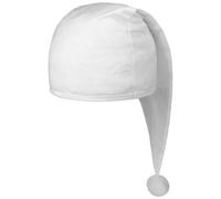Lipodo Sleeping Cap (22' Long) Men/Women | Nightcap Made from Cotton | with a Pompom | Pointed Cap for Sleeping at Night | White