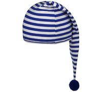Lipodo Sleeping Cap (22' Long) Men/Women | Nightcap Made from Cotton | with a Pompom | Pointed Cap for Sleeping at Night | Blue