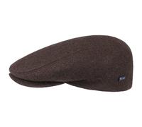 Lipodo Sport Flat Cap Olive-Green for Men and Women | Flat Cap with Peak in Size 54 cm Brown Sporty Peaked Cap | Autumn Winter