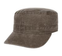Lipodo Washed Cotton Army Cap Urban Unisex Summer Dark Brown
