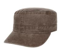 Lipodo Washed Cotton Army Cap Urban Unisex Summer Dark Brown One Size