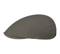 Lipodo Washed Cotton Flatcap Cap 6-Panel 100% Cotton Washable Men Summer Dark Grey L (57-58 cm)