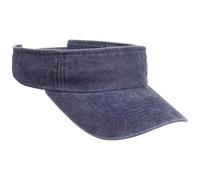 Lipodo Washed Cotton Visor Adjustable Hook-and-Loop Closure Cap Casual Unisex Summer Navy