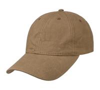 Lipodo Waxed Cotton Baseball Cap Strapback Unisex Summer Winter Light Brown