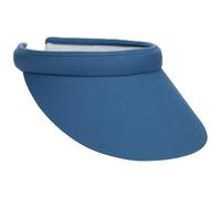 Lipodo Womens Visor - Plain-Coloured Sun Visors from Cotton with Towelling Band - Ideal for Golf, Tennis or Other Leisure Activities in Summer - Blue One Size