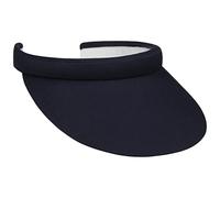 Lipodo Womens Visor Plain-Coloured Cotton Sun Visor with Towelling Band Summer Navy