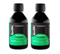 lipolife Vitamin C Liquid 240ml x 2 - LVC2 Liposomal High Strength, Soy-Free - 48 Days Supply, No Tablets, Clinically Proven Higher Absorption, Gluten-Free, Vegan, Immune & Collagen Support