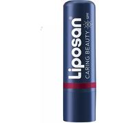 Liposan Caring Beauty Lip and Cheek Red Lip Balm and Blush in Red Tone Stick, 3-in-1 Stick for a Simple Look, Pack of 1 (1 x 4.8 g)