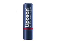 Liposan Caring Beauty Lip and Cheek Red Lip Balm and Blush in Red Tone Stick, 3-in-1 Stick for a Simple Look, Pack of 1 (1 x 4.8 g)