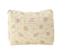 LIPOSEM Stylish Zipper Makeup Bag Large Capacity Travel Toiletry Organizer with Floral Pattern, Multi -Cologd, One Size
