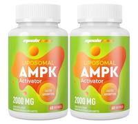 Liposomal AMPK Activator Capsules 2000 mg(2 Package),6-in-1 Formula with Quercetin Dihydrate, Resveratrol and Cinnamon Bark, for Antioxidant Support and Cellular Regulation, NO Soy,NO Gluten