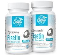 Liposomal Fisetin with Quercetin 1200mg | 98% Pure Fisetin | Patented Formula for Enhanced Absorption & Availability | High Strength Flavonol Complex |