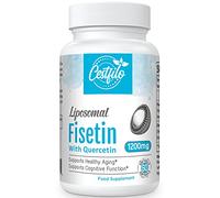 Liposomal Fisetin with Quercetin 1200mg | 98% Pure Fisetin | Patented Formula for Enhanced Absorption & Availability | High Strength Flavonol Complex | 60 Count (Pack of 1)