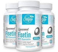 Liposomal Fisetin with Quercetin 1200mg | 98% Pure Fisetin | Patented Formula for Enhanced Absorption & Availability | High Strength Flavonol Complex |