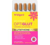 Liposomal Glutathione 200mg, Wellgard Optiglut - High Absorption Reduced L-Glutathione (GSH) - One-a-Day Vegan Capsules, 30 Capsules