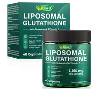 Liposomal Glutathione Supplement with Vitamin C & Resveratrol | Advanced Antioxidant Formula for Cellular Wellness, Skin Health & Immune Support | High Strength Liposomal Glutathione Capsules